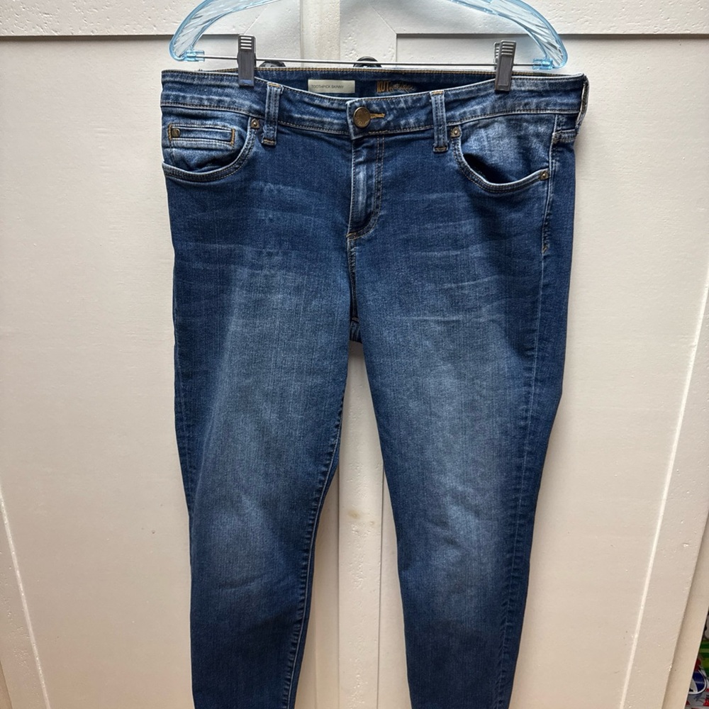 Kut From The Kloth Jeans Womens 14 Blue Denim Toothpick Skinny